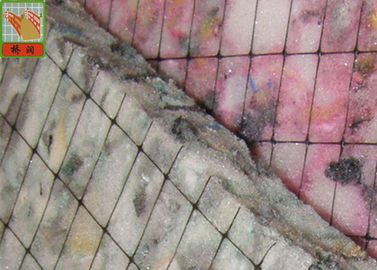 প্লাস্টিক কার্পেট গদি নেটেট পিপি উপকরণ নীলকান্তমণি প্রতিরোধী হোল খুলুন 15mmx 25mm